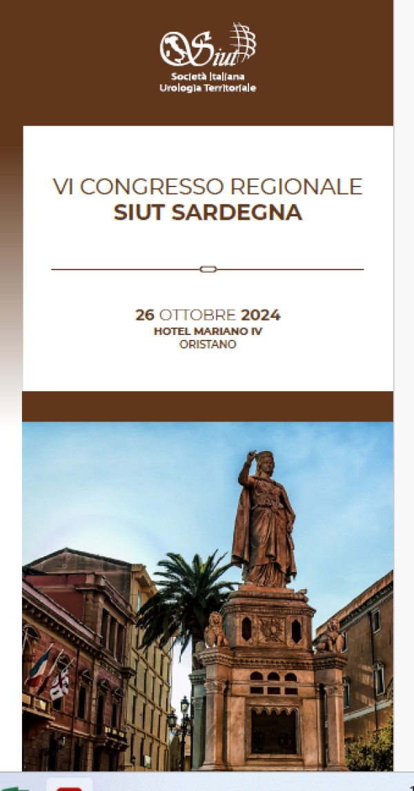 VI congresso regionale SIUT Sardegna 26 ottobre 2024 Hotel Mariano IV Oristano